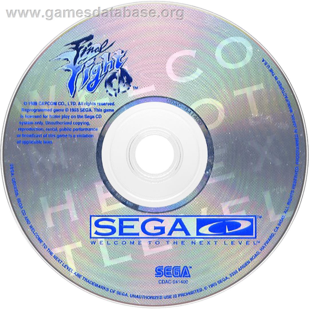 Final Fight Cd - Sega CD - Artwork - Cartridge