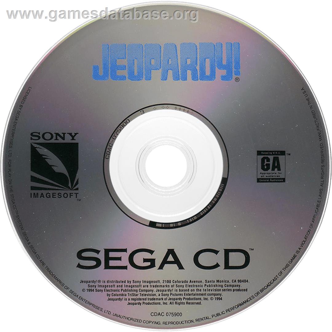 Jeopardy! - Sega CD - Artwork - Cartridge