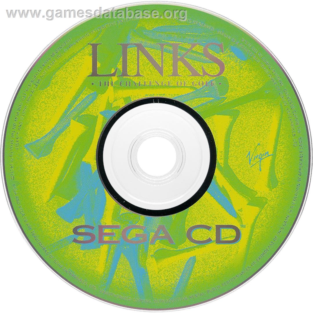 Links: The Challenge of Golf - Sega CD - Artwork - Cartridge