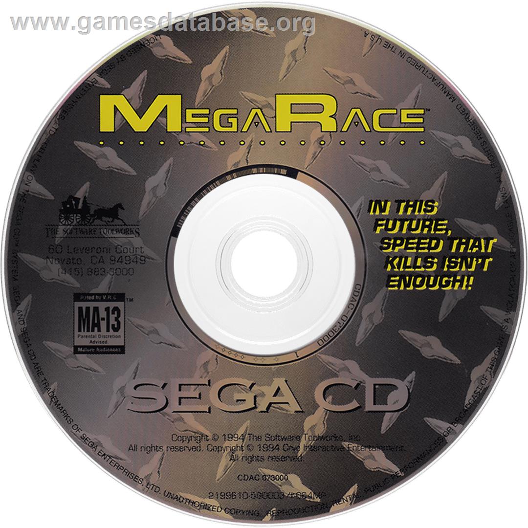 MegaRace - Sega CD - Artwork - Cartridge