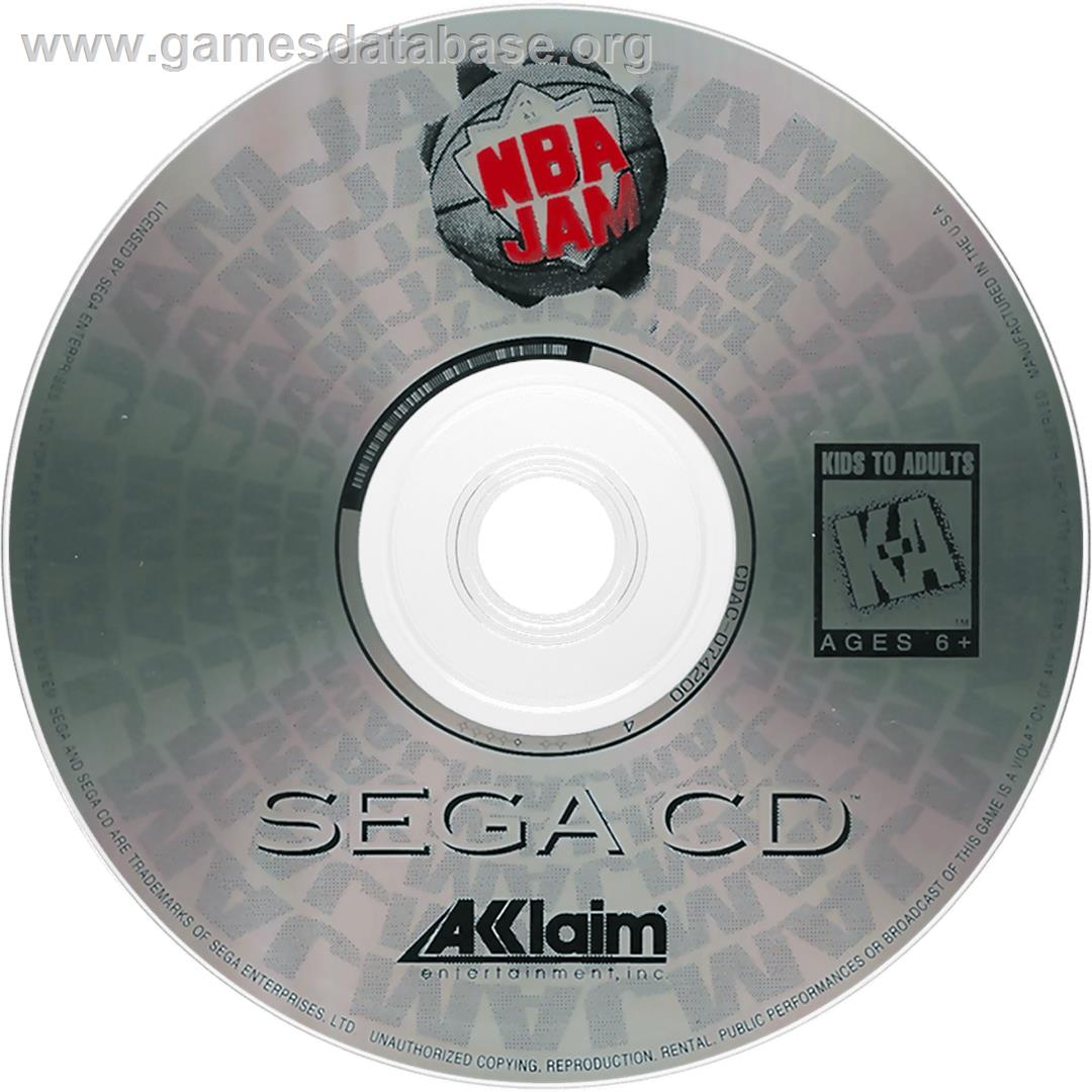 Nba Jam - Sega CD - Artwork - Cartridge