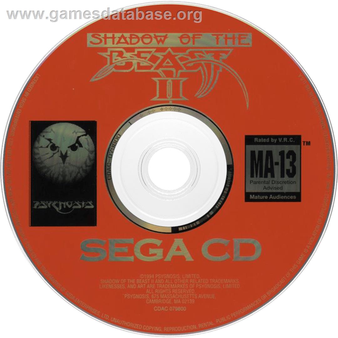 Shadow of the Beast 2 - Sega CD - Artwork - Cartridge