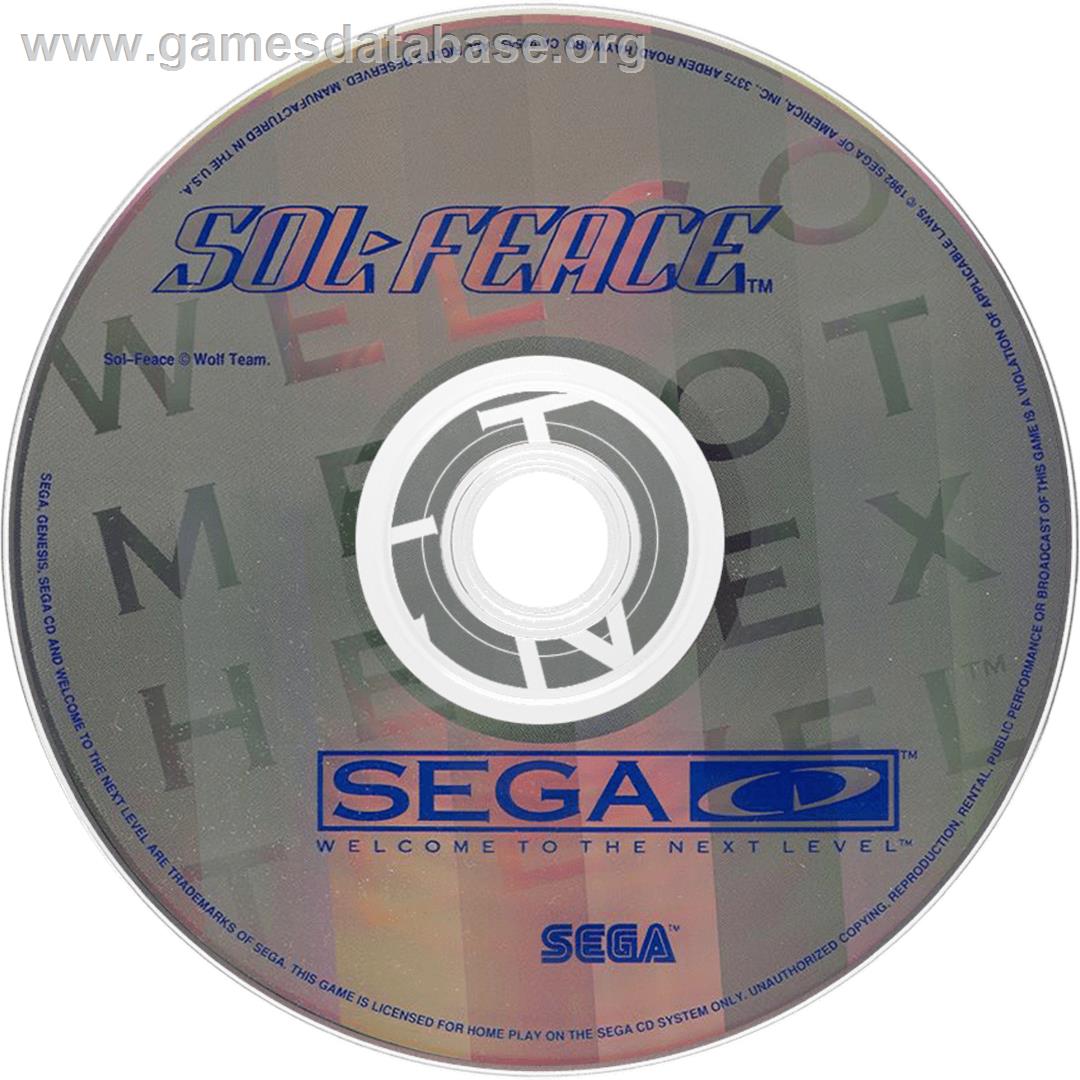 Sol-Feace - Sega CD - Artwork - Cartridge