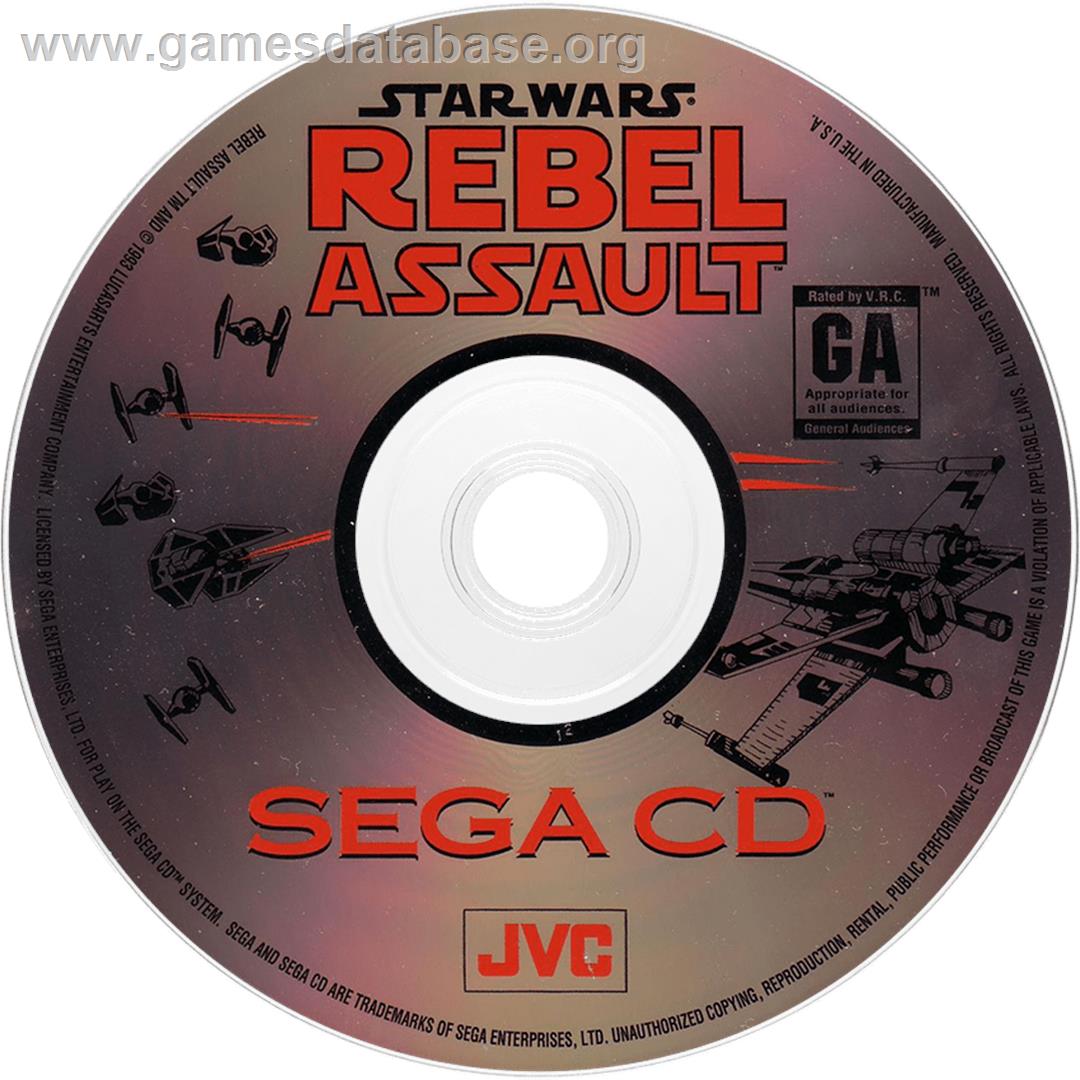 Star Wars - Rebel Assault - Sega CD - Artwork - Cartridge
