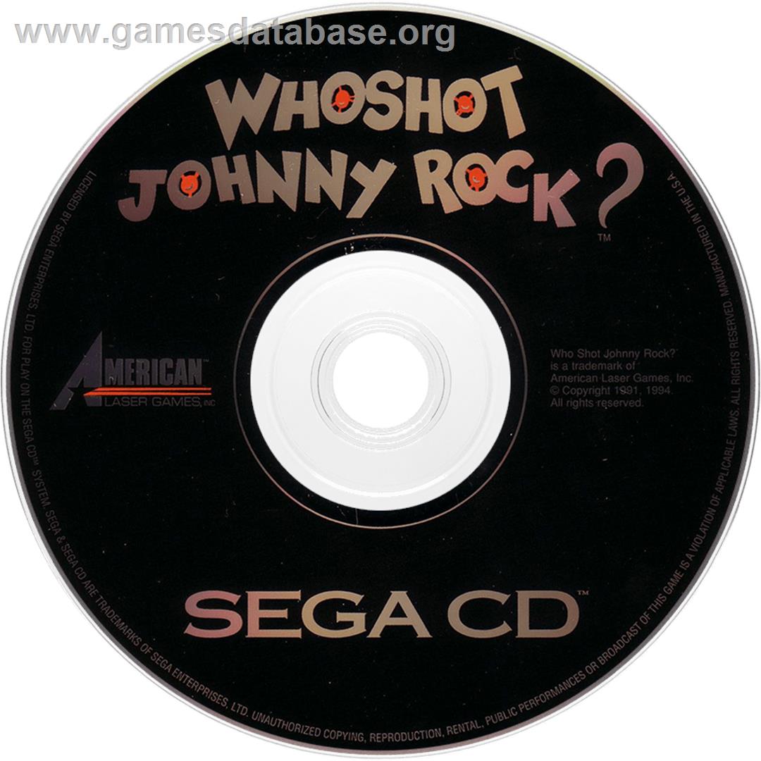 Who Shot Johnny Rock? - Sega CD - Artwork - Cartridge