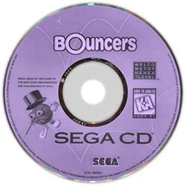Artwork on the Disc for Bouncers on the Sega CD.