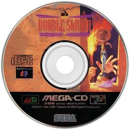 Artwork on the Disc for Double Switch on the Sega CD.
