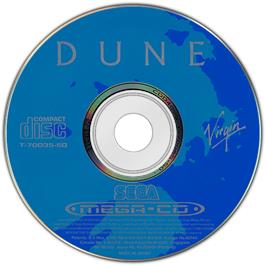 Artwork on the Disc for Dune on the Sega CD.