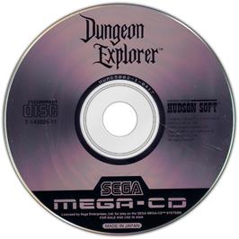 Artwork on the Disc for Dungeon Explorer on the Sega CD.