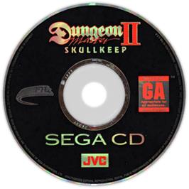 Artwork on the Disc for Dungeon Master II: The Legend of Skullkeep on the Sega CD.