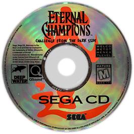 Artwork on the Disc for Eternal Champions: Challenge from the Dark Side on the Sega CD.