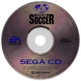 Artwork on the Disc for FIFA International Soccer on the Sega CD.