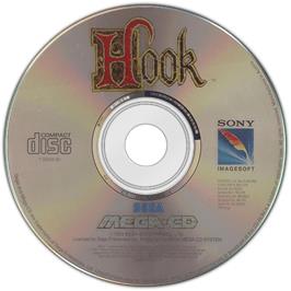 Artwork on the Disc for Hook on the Sega CD.
