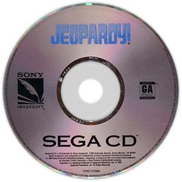 Artwork on the Disc for Jeopardy on the Sega CD.