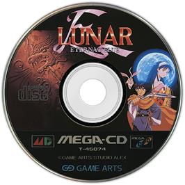 Artwork on the Disc for Lunar: Eternal Blue on the Sega CD.