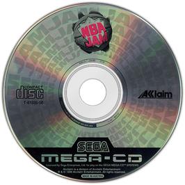 Artwork on the Disc for NBA Jam on the Sega CD.