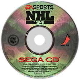 Artwork on the Disc for NHL '94 on the Sega CD.