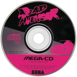 Artwork on the Disc for Road Avenger on the Sega CD.