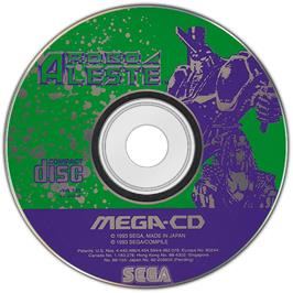Artwork on the Disc for Robo Aleste on the Sega CD.