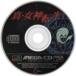 Artwork on the Disc for Shin Megami Tensei on the Sega CD.