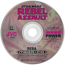 Artwork on the Disc for Star Wars: Rebel Assault on the Sega CD.