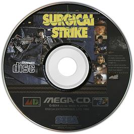Artwork on the Disc for Surgical Strike on the Sega CD.