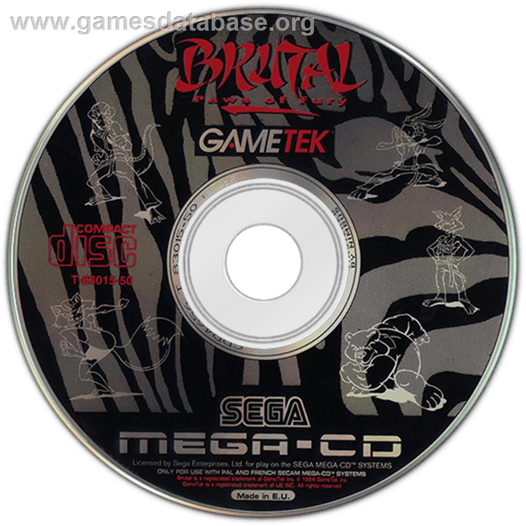 Brutal: Paws of Fury - Sega CD - Artwork - Disc