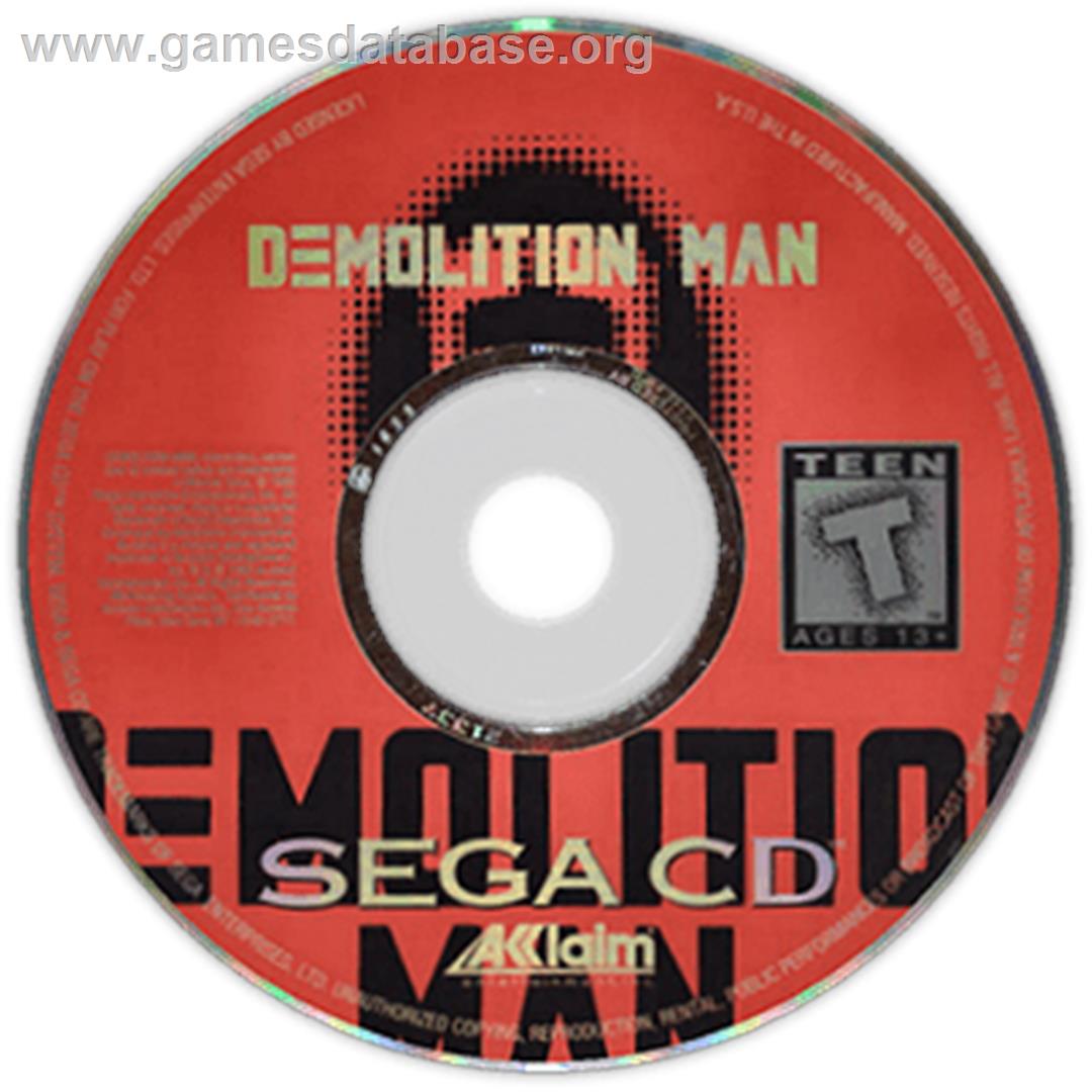 Demolition Man - Sega CD - Artwork - Disc
