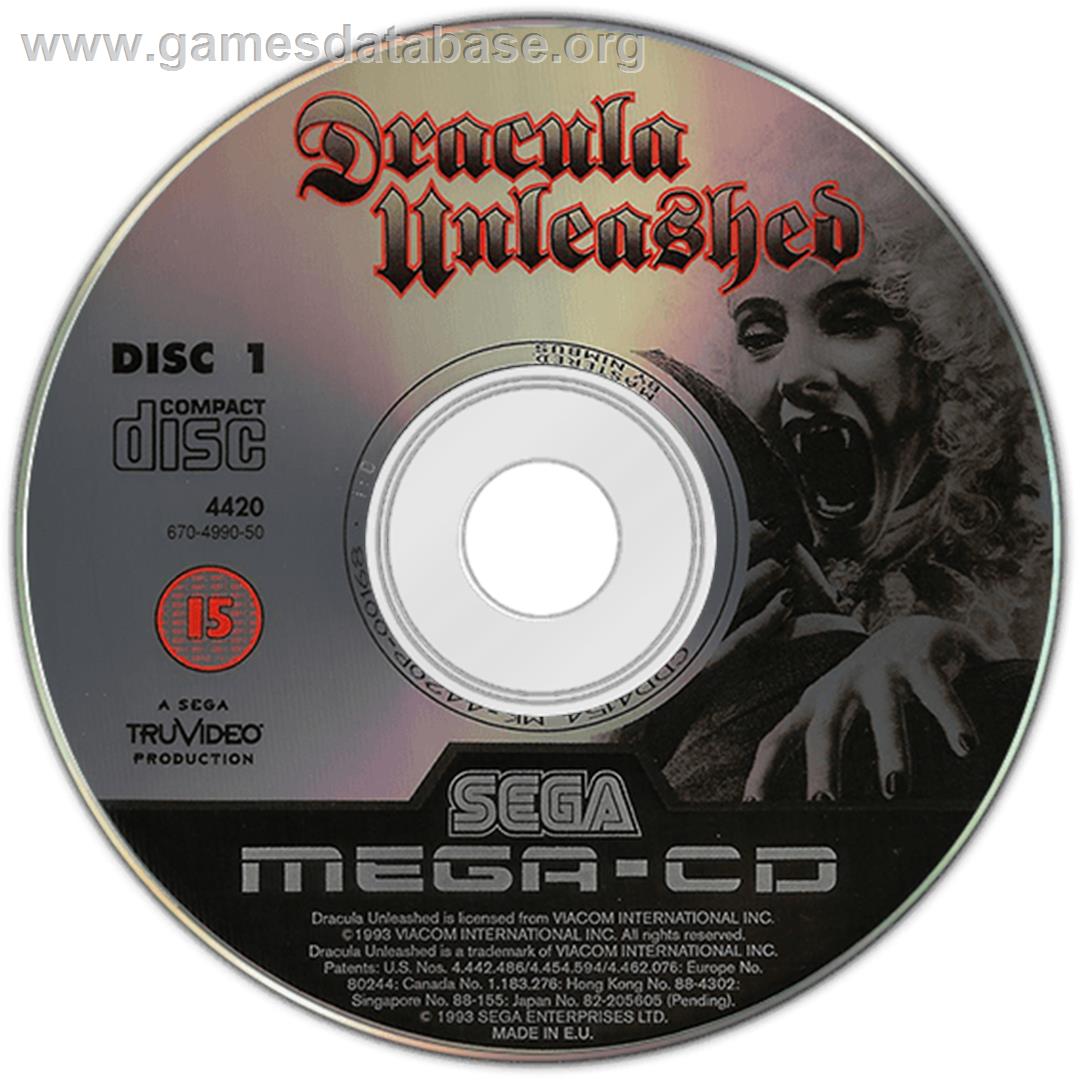 Dracula Unleashed - Sega CD - Artwork - Disc