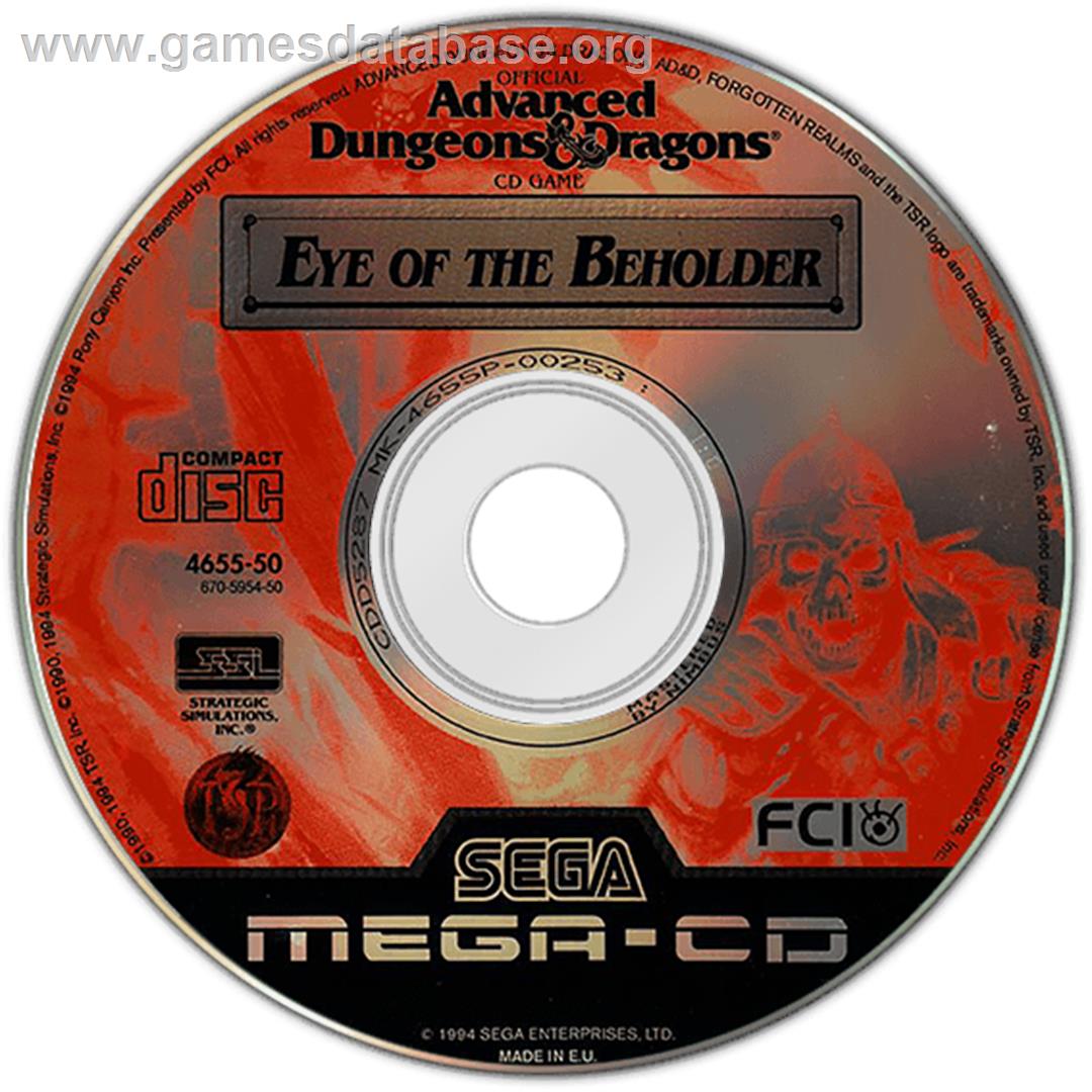 Eye of the Beholder - Sega CD - Artwork - Disc