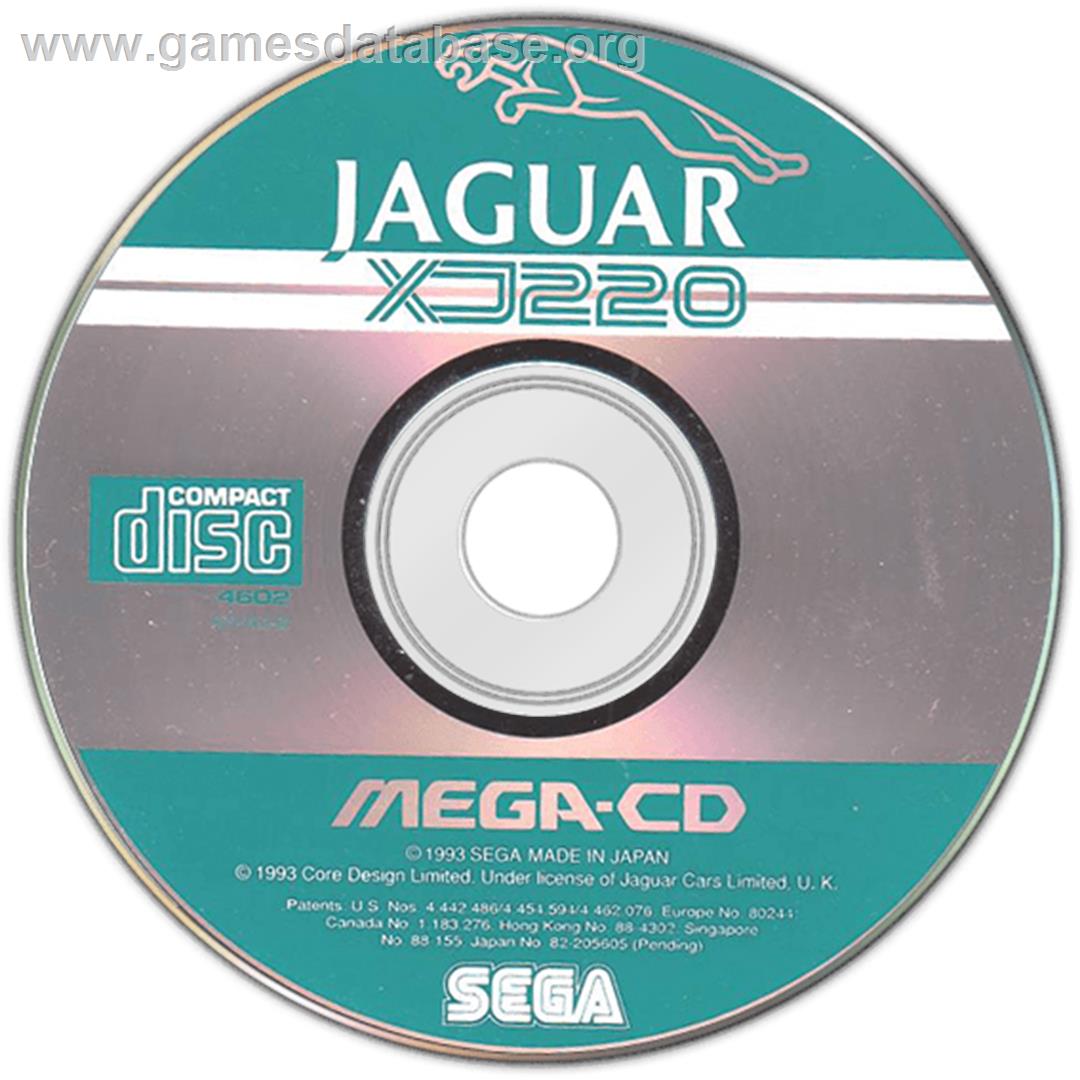 Jaguar XJ220 - Sega CD - Artwork - Disc