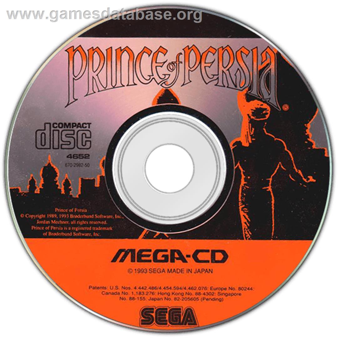 Prince of Persia - Sega CD - Artwork - Disc