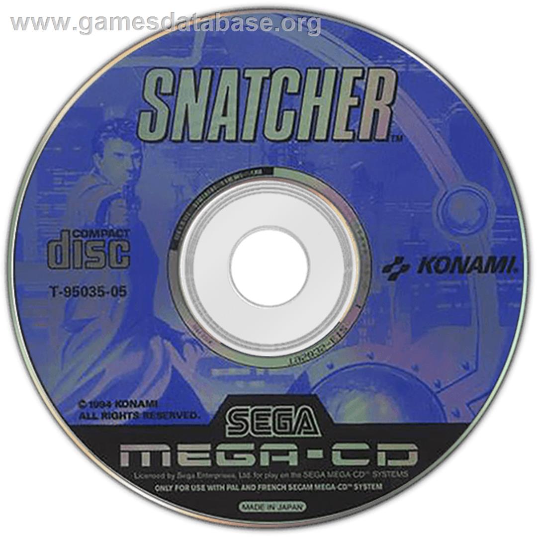Snatcher - Sega CD - Artwork - Disc