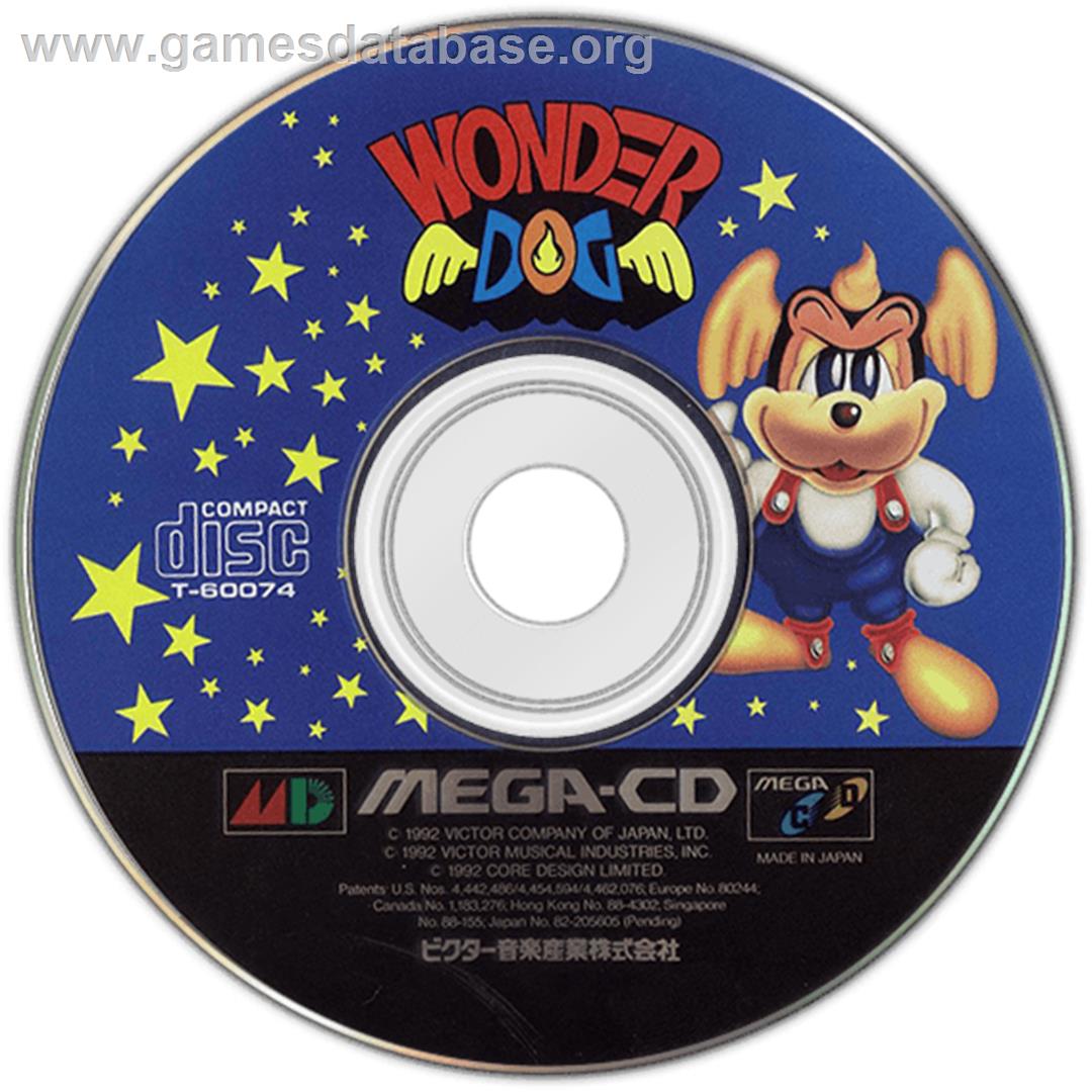 Wonder Dog - Sega CD - Artwork - Disc