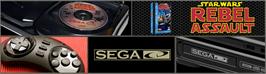 Arcade Cabinet Marquee for Star Wars - Rebel Assault.