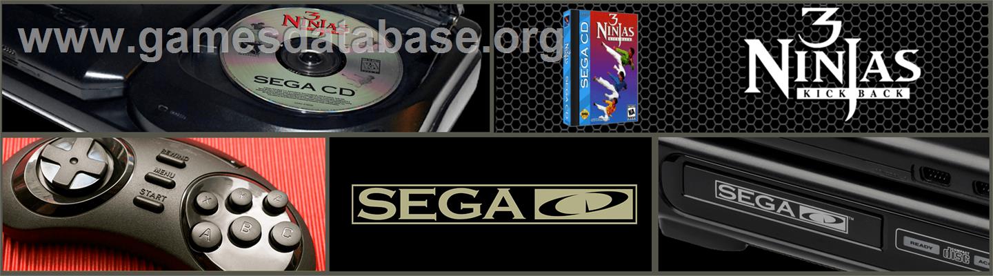 3 Ninjas Kick Back - Sega CD - Artwork - Marquee
