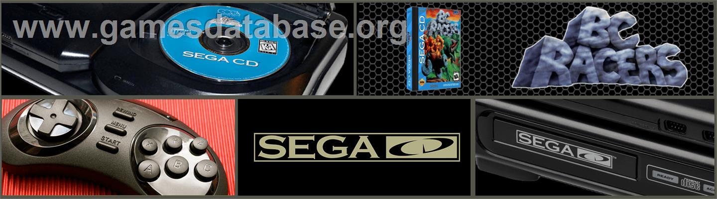 BC Racers - Sega CD - Artwork - Marquee