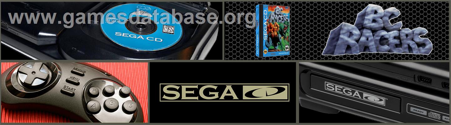 Bc Racers - Sega CD - Artwork - Marquee