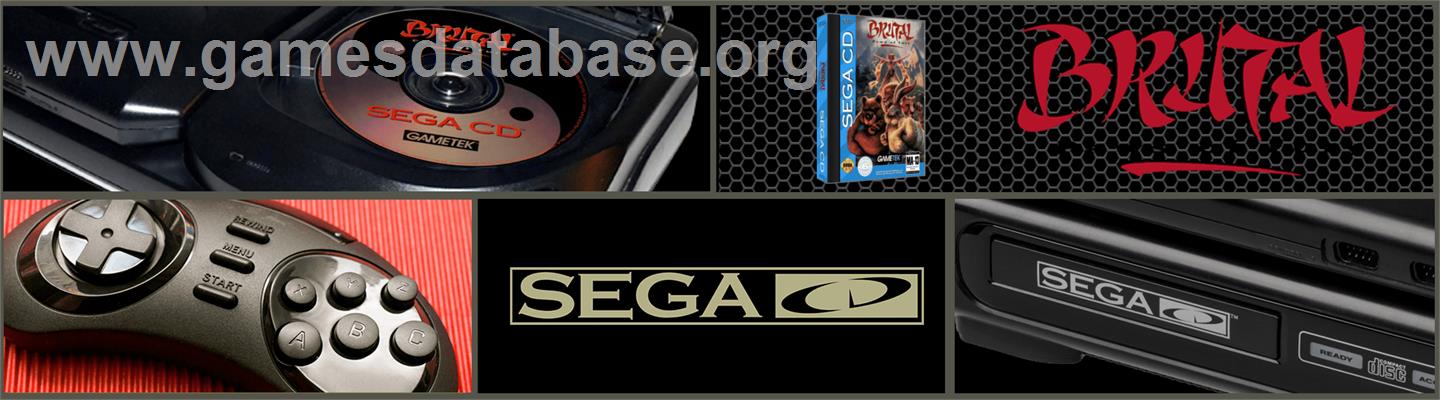 Brutal: Paws of Fury - Sega CD - Artwork - Marquee