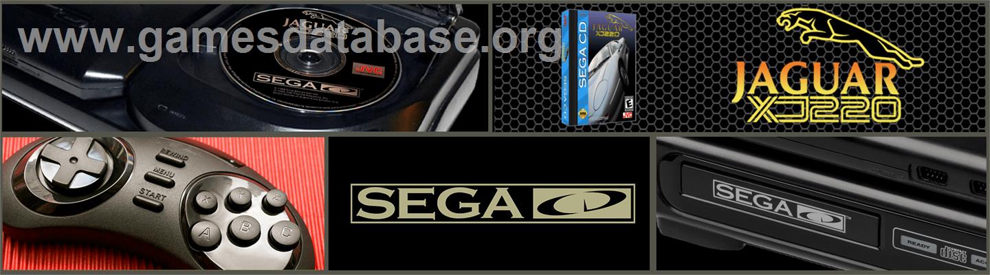 Jaguar XJ220 - Sega CD - Artwork - Marquee