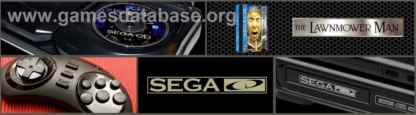 Lawnmower Man - Sega CD - Artwork - Marquee