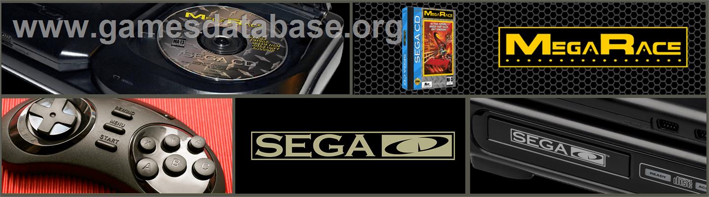 MegaRace - Sega CD - Artwork - Marquee