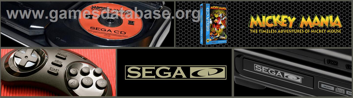 Mickey Mania - The Timeless Adventures Of Mickey Mouse - Sega CD - Artwork - Marquee