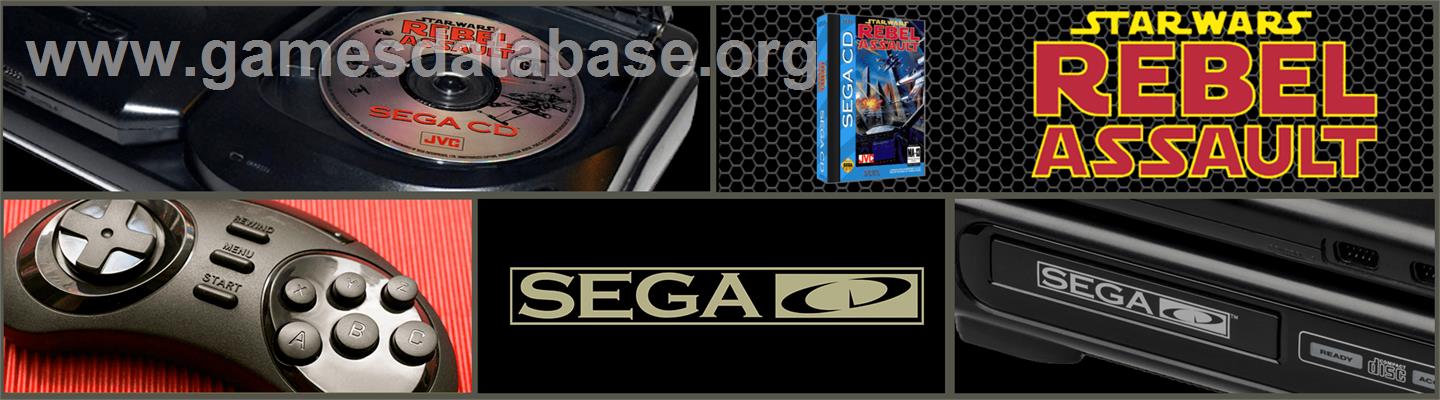 Star Wars - Rebel Assault - Sega CD - Artwork - Marquee