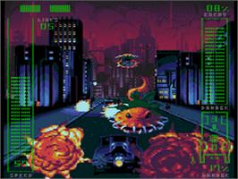 In game image of Adventures of Batman & Robin on the Sega CD.