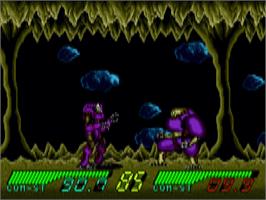 In game image of Blackhole Assault on the Sega CD.