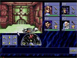 In game image of Eye of the Beholder on the Sega CD.