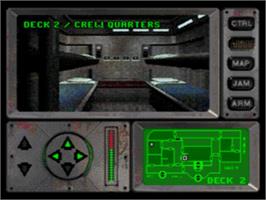 In game image of Iron Helix on the Sega CD.