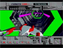 In game image of Lawnmower Man, The on the Sega CD.