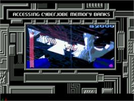 In game image of Lawnmower Man on the Sega CD.